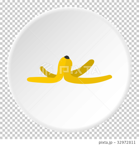 Banana skin icon circle Banana skin icon circle 32972811