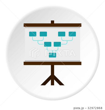 Board with team formation icon circle 32972868