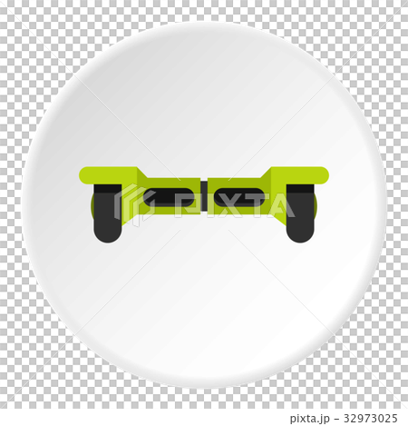 Green hoverboard icon circle 32973025