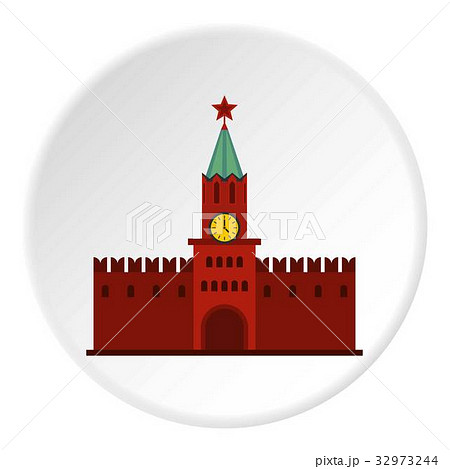 Kremlin icon circle 32973244