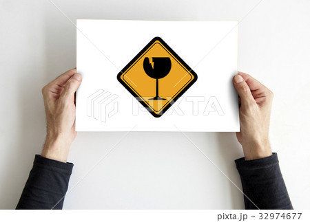 Fragile Handle With Care Warning Graphic Fragile Handle With Care Warning Graphic 32974677