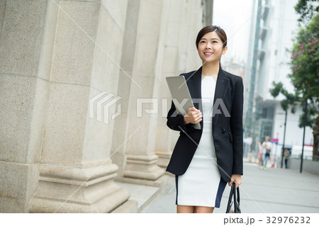 Business woman walking at outdoor 32976232