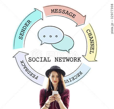 Network connection graphic overlay background 32977308