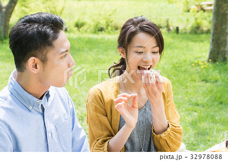 ピクニックを楽しむカップル 32978088