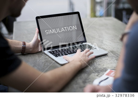Web Design Layout Simulation Graphic 32978336