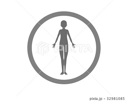 体の不調(灰色・言葉なし) 体の不調(灰色・言葉なし) 32981085