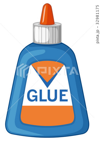 Glue in blue bottle Glue in blue bottle 32981175