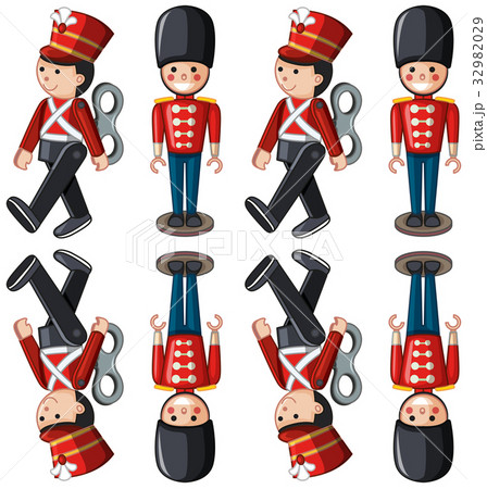 Toy soldiers in different positions Toy soldiers in different positions 32982029