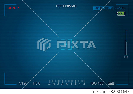 Video camera viewfinder template 32984648