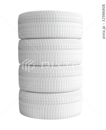 Closeup of white tires 32986808