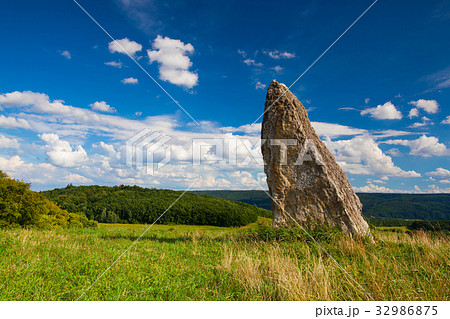 Millennium menhir on the hill 32986875