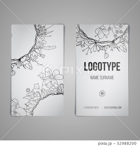Set of vector design templates. Business card with 32988200