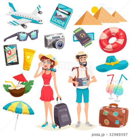Summer Holiday Icons Set  32989397