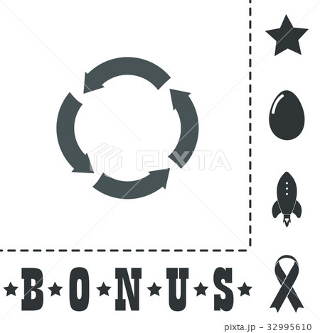 Recycle arrow on isolated background 32995610