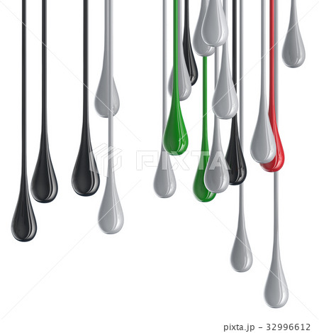 3D color glossy paint drop blobs 3D color glossy paint drop blobs 32996612