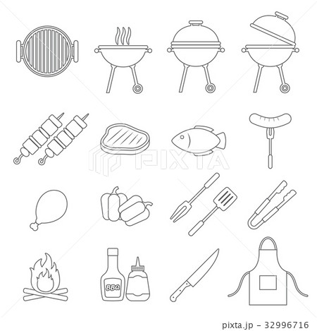 barbecue grill icon barbecue grill icon 32996716