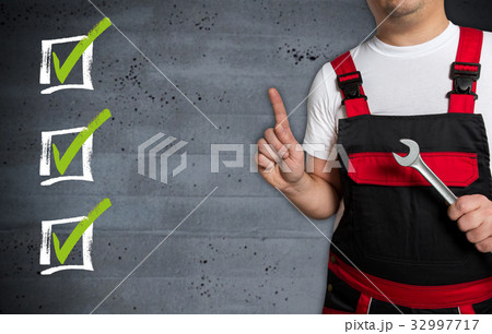 Checkbox concept is shown by craftsmen 32997717