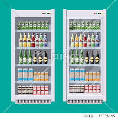 Showcases refrigerators for cooling drinks Showcases refrigerators for cooling drinks 32998345