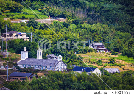 出津教会　長崎の教会群　潜伏キリシタン　夕陽が丘そとめからの眺め 33001657