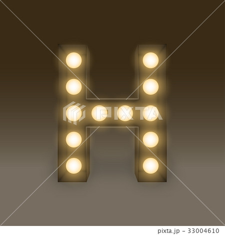 Alphabet Incandescent light bulb box set letter H 33004610