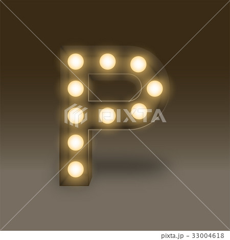 Alphabet Incandescent light bulb box set letter P 33004618