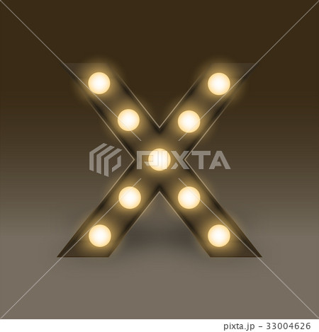 Alphabet Incandescent light bulb box set letter X 33004626