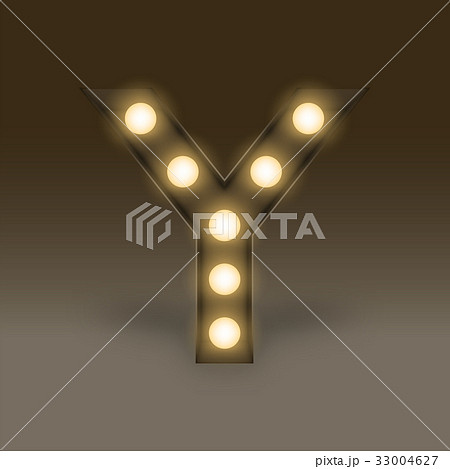 Alphabet Incandescent light bulb box set letter Y 33004627