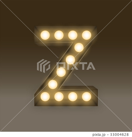 Alphabet Incandescent light bulb box set letter Z 33004628