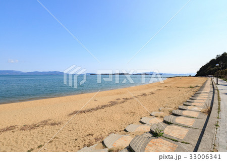 宝伝海水浴場 -眼前には瀬戸内海の犬島群島- 33006341