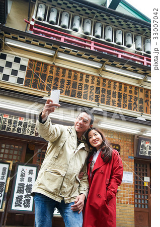 a photo of a man and a woman taking a photo together. 33007042
