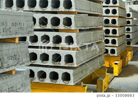 Manufacturing concrete slabs. reinforced concrete 33008663