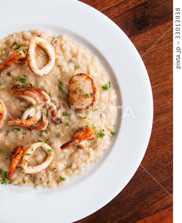 Seafood Risotto - Top angle shot 33013938