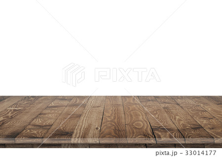 Rustic wooden table vintage style in perspective Rustic wooden table vintage style in perspective 33014177
