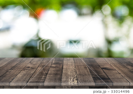 Empty wooden table perspective for product Empty wooden table perspective for product 33014496