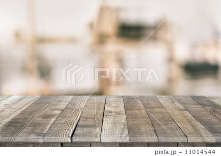 Wooden tabletop perspective for product placement 33014544