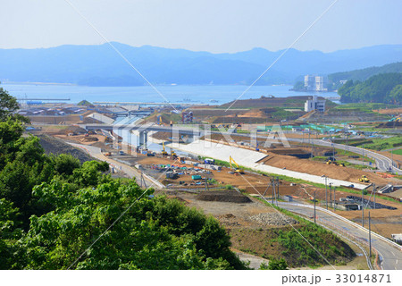 2017年7月　津波で被災した南三陸町志津川の様子 33014871