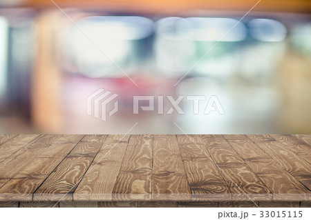 Empty wooden table perspective for product Empty wooden table perspective for product 33015115