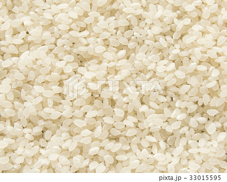 米粒 米 生 ジャポニカ米 素材の写真素材