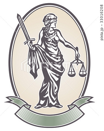 Femida with with a sword and scales 33016208