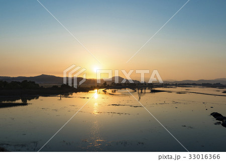夕焼け 風景 橋 33016366