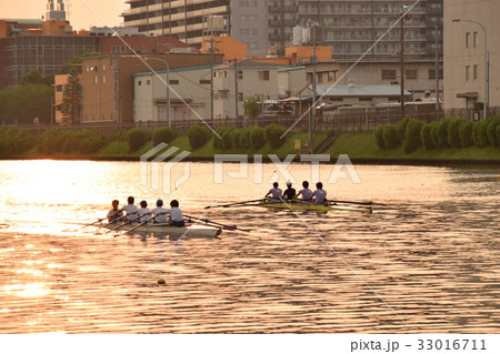 戸田公園ボート部夕暮れ002 33016711