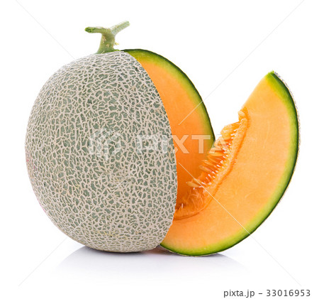 melon isolated on white background melon isolated on white background 33016953