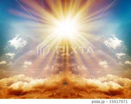 Fantastic multicolored sky 33017071