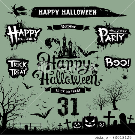 Halloween day silhouette Halloween day silhouette 33018129