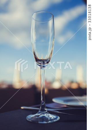 Empty glass wineglass Empty glass wineglass 33018138