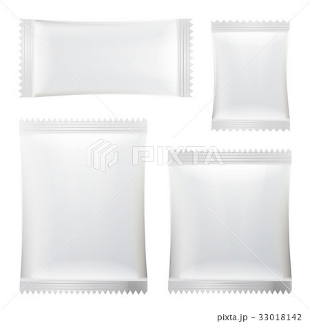 Sachet Vector. White Blank Of Stick Sachet Sachet Vector. White Blank Of Stick Sachet 33018142