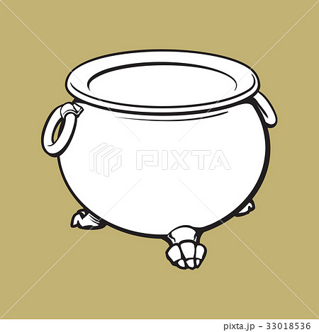 Halloween cauldron with boiling potion inside Halloween cauldron with boiling potion inside 33018536