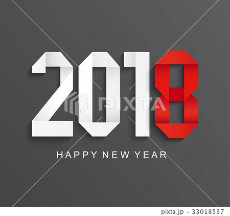 New 2018 year greeting card. New 2018 year greeting card. 33018537