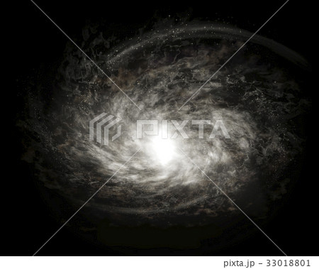 Spiral Galaxy isolated over black background Spiral Galaxy isolated over black background 33018801