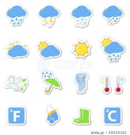Weather icons set as labels Weather icons set as labels 33019162